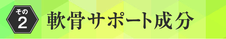 軟骨サポート成分