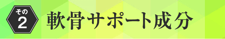 軟骨サポート成分