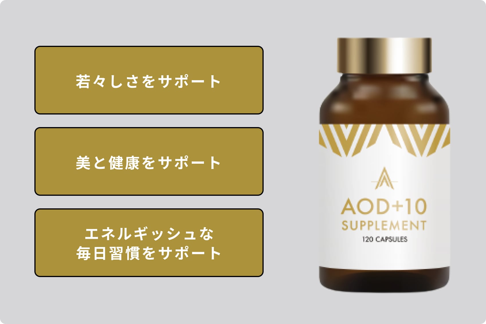 AOD+10 SUPPLEMENT | サプリメント | ライザップ公式通販 RIZAP 