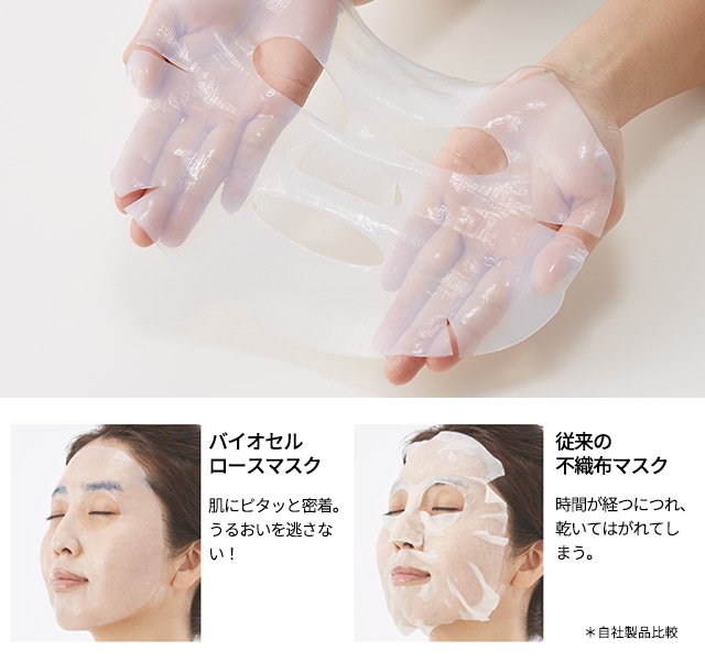 よくのびてピタッと密着!うるおいを閉じ込める