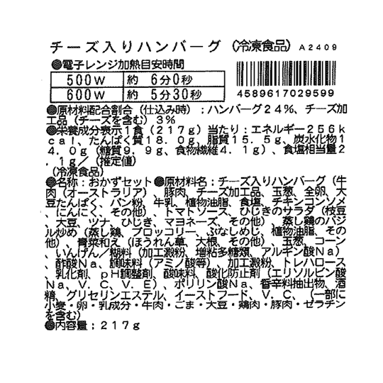 成分表